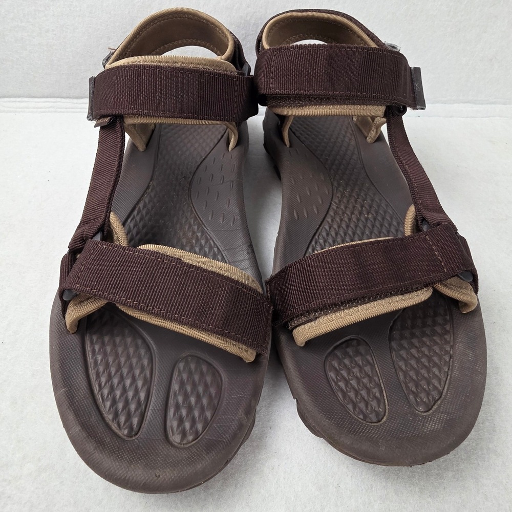 Nortiv 8 Langdo-2 Mens Hiking Sandals Brown Adjustable Straps Size 11 - Picture 4 of 7